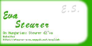 eva steurer business card